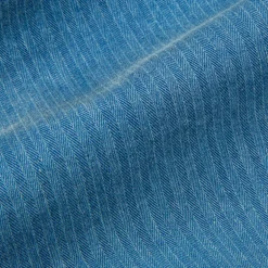 RRL Dockman Shirt Herringone Faded Indigo