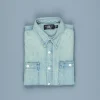 RRL Hercules longsleeve sport shirt Denim medium wash