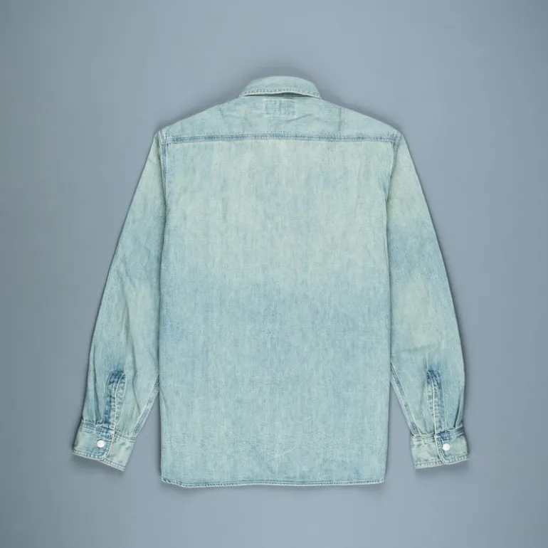 RRL Hercules longsleeve sport shirt Denim medium wash