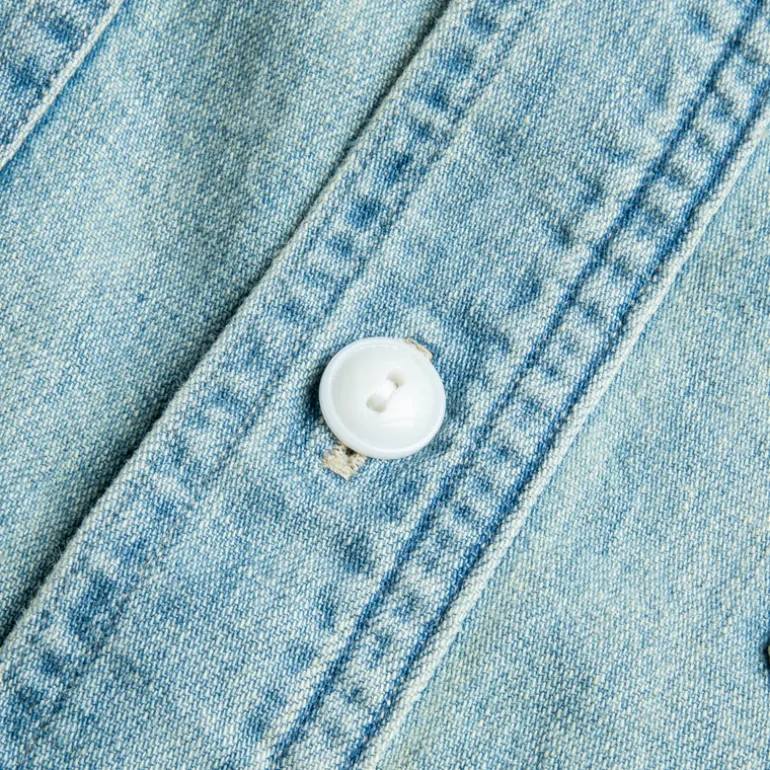 RRL Hercules longsleeve sport shirt Denim medium wash