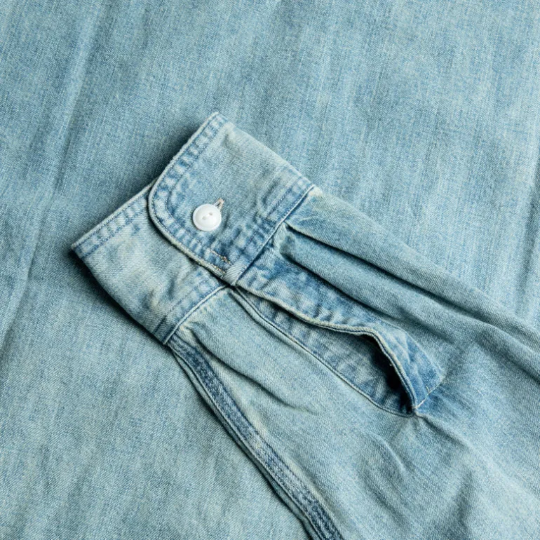 RRL Hercules longsleeve sport shirt Denim medium wash