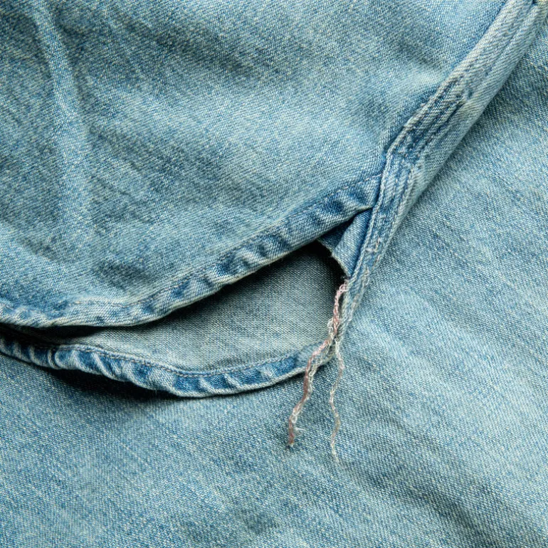 RRL Hercules longsleeve sport shirt Denim medium wash