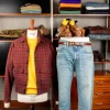 RRL Highway Longsleeve Sport Shirt Red Black