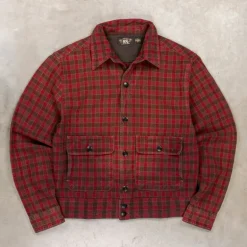 RRL Highway Longsleeve Sport Shirt Red Black