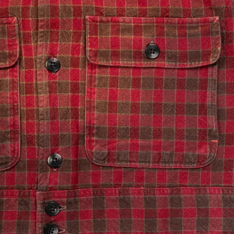 RRL Highway Longsleeve Sport Shirt Red Black