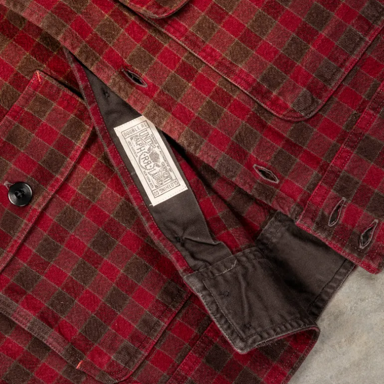 RRL Highway Longsleeve Sport Shirt Red Black