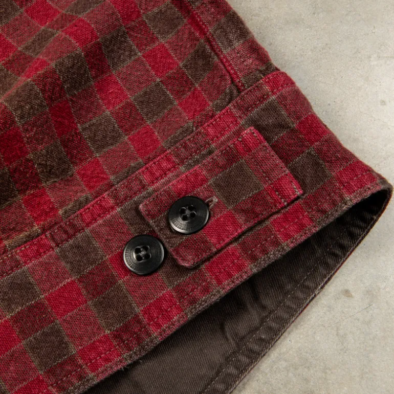 RRL Highway Longsleeve Sport Shirt Red Black
