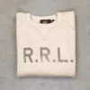 RRL Logo Fleece Sweatshirt Oatmeal Heather