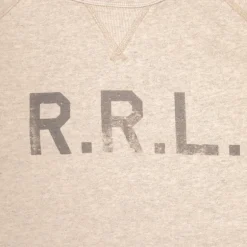 RRL Logo Fleece Sweatshirt Oatmeal Heather