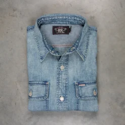 RRL Lot.93 Denim Shirt Clearfield Wash