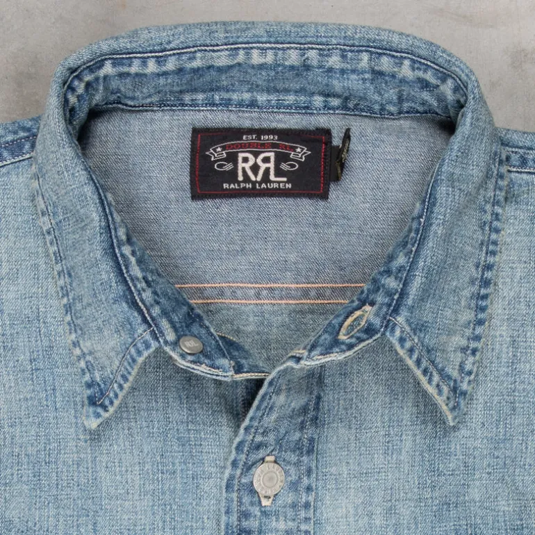 RRL Lot.93 Denim Shirt Clearfield Wash