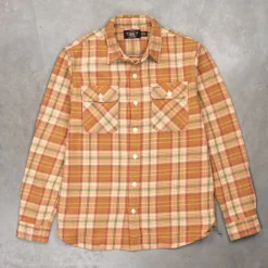 RRL Matlock Shirt Orange Plaid