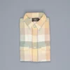 RRL Matlock Sportshirt Cotton Twill Plaid Yellow Green