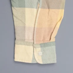 RRL Matlock Sportshirt Cotton Twill Plaid Yellow Green