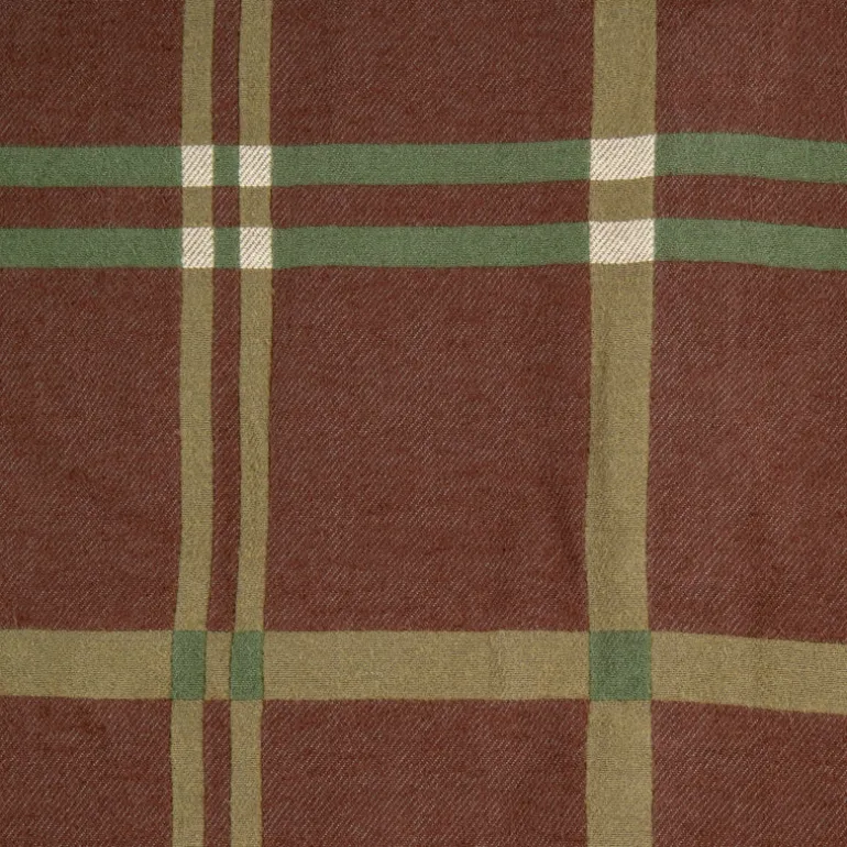 RRL Matlock Workshirt Horse Blanket Plaid Jacquard Brown Olive