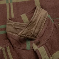 RRL Matlock Workshirt Horse Blanket Plaid Jacquard Brown Olive