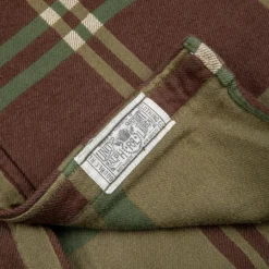 RRL Matlock Workshirt Horse Blanket Plaid Jacquard Brown Olive