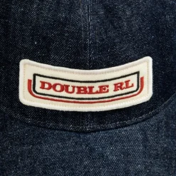 RRL Mesh Trucker hat cotton denim indigo