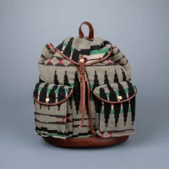 RRL New Riley backpack plaid grey black red green brown