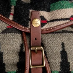 RRL New Riley backpack plaid grey black red green brown