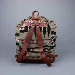 RRL New Riley backpack plaid grey black red green brown