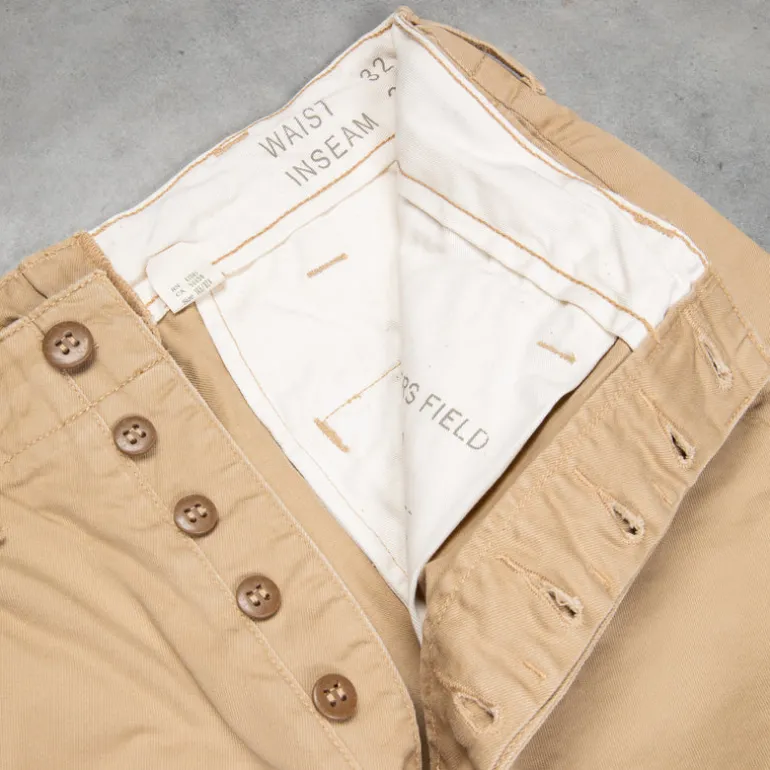 RRL Officer´s flat pant new military khaki