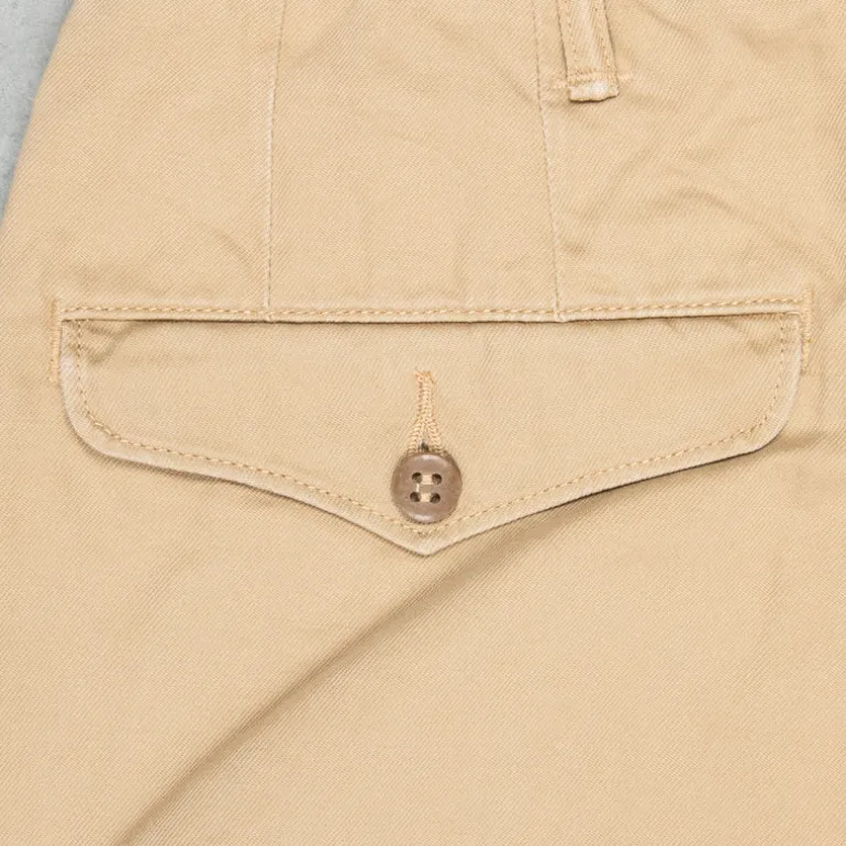 RRL Officer´s flat pant new military khaki
