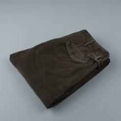 RRL Officer's Flat Pants Corduroy Brown
