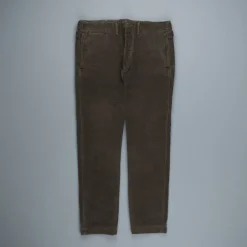 RRL Officer's Flat Pants Corduroy Brown