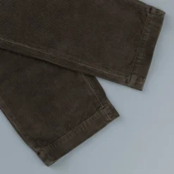RRL Officer's Flat Pants Corduroy Brown