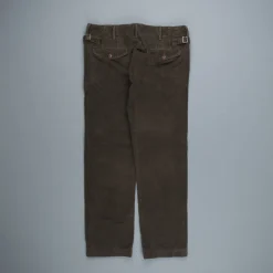 RRL Officer's Flat Pants Corduroy Brown