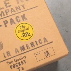 RRL 2-Pack Pocket T-Shirts Dyed White