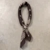 RRL Peyton Ranch Logo Bandana Black