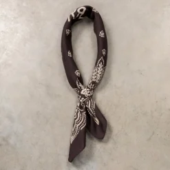 RRL Peyton Ranch Logo Bandana Black