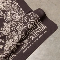 RRL Peyton Ranch Logo Bandana Black
