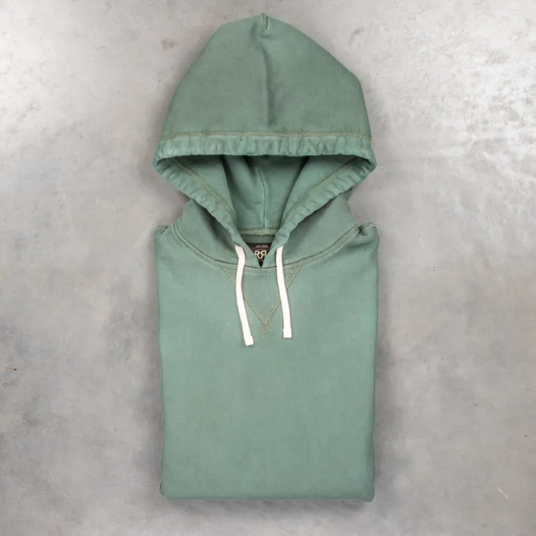 RRL PO Hoodie Collegiate Green