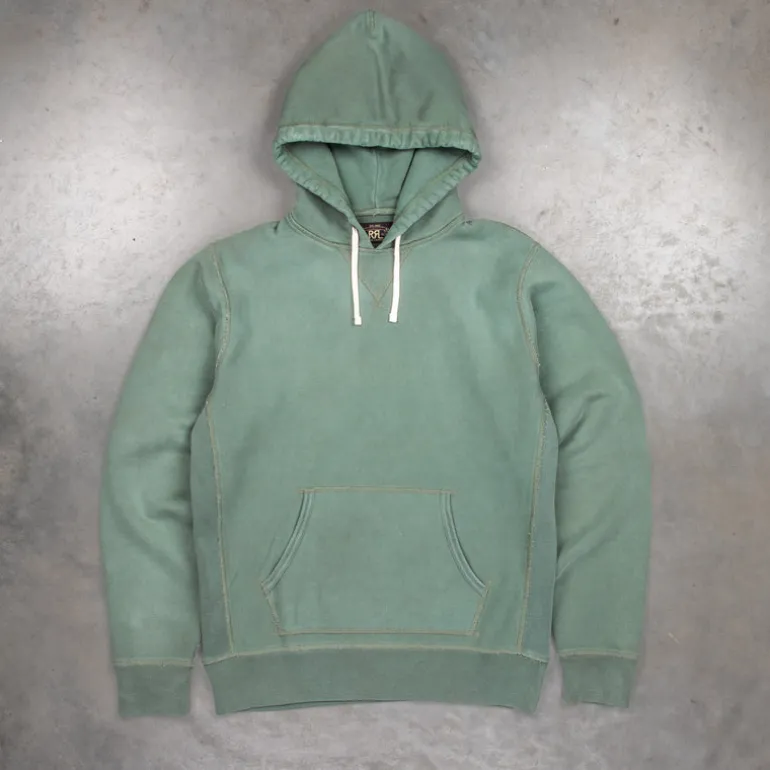 RRL PO Hoodie Collegiate Green