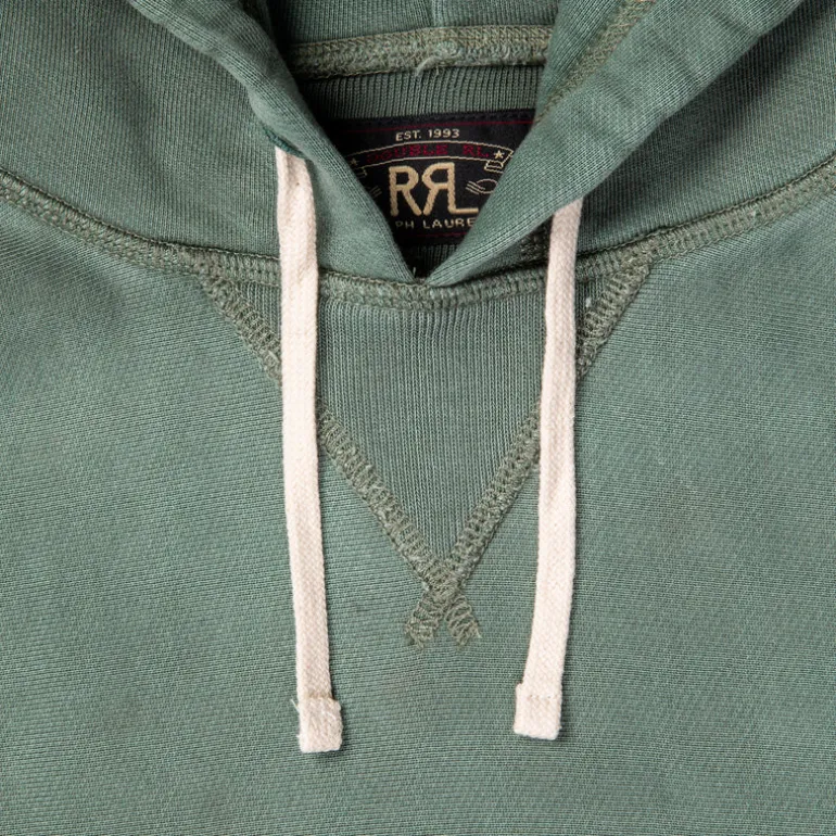 RRL PO Hoodie Collegiate Green