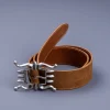 RRL Ranch Belt Light Java Roughout Suede
