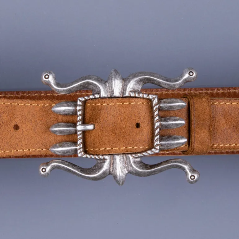 RRL Ranch Belt Light Java Roughout Suede