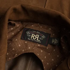 RRL Rowde Half Lined Sport Coat Tobacco Suede