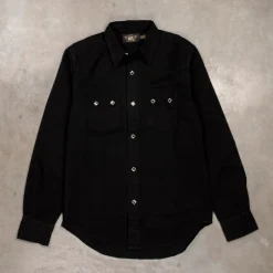 RRL Sawtooth Western Denim Shirt Black
