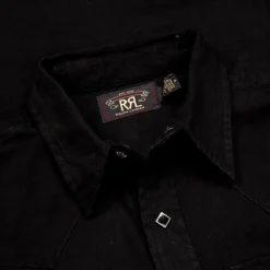 RRL Sawtooth Western Denim Shirt Black