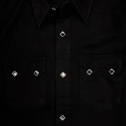 RRL Sawtooth Western Denim Shirt Black