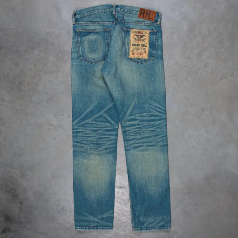 RRL Slim Fit Jeans Ridgeway Wash