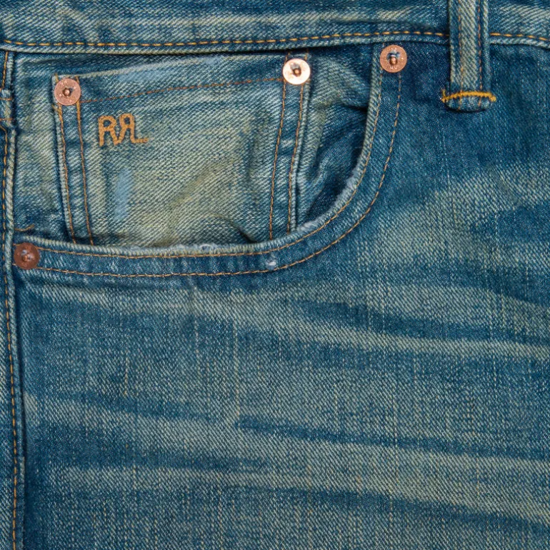 RRL Slim Fit Jeans Ridgeway Wash