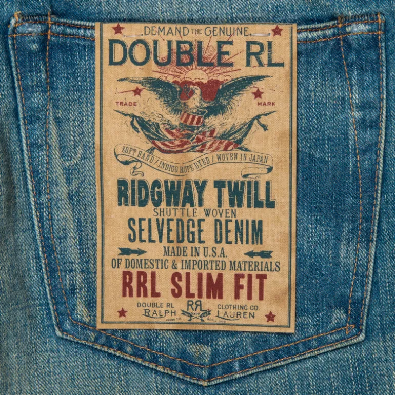 RRL Slim Fit Jeans Ridgeway Wash