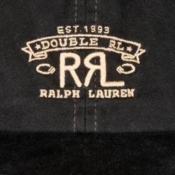 RRL Sportsman Logo Cap Black