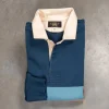 RRL Striped Jersey Rugby Shirt Indigo
