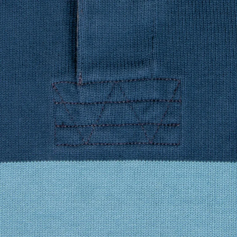 RRL Striped Jersey Rugby Shirt Indigo